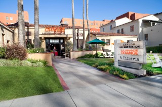 La Grande Orange Cafe housed in the historic 1934 Santa Fe Train Station