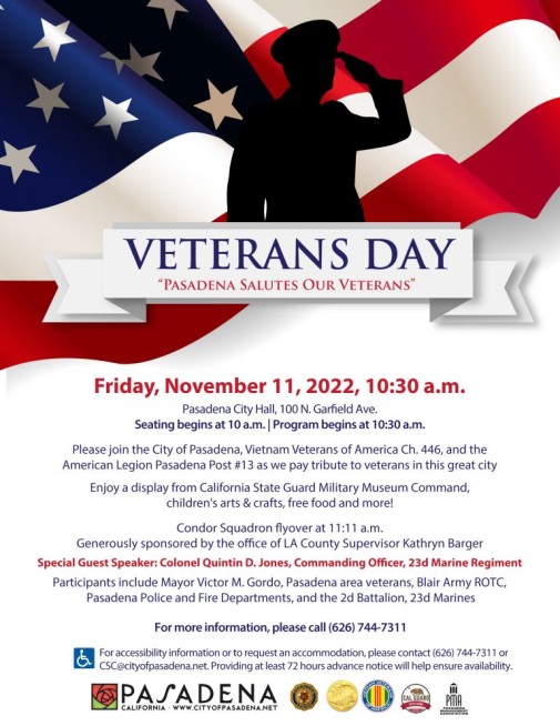 Veterans Day flyer
