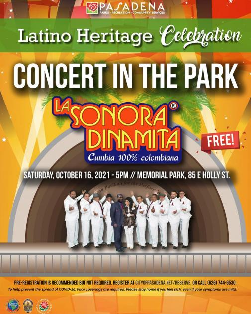 Poster for Latino Heritage Concert