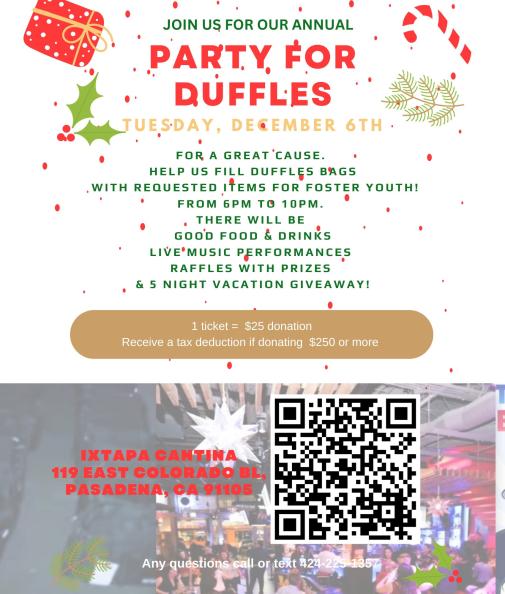 Party for Duffles flyer