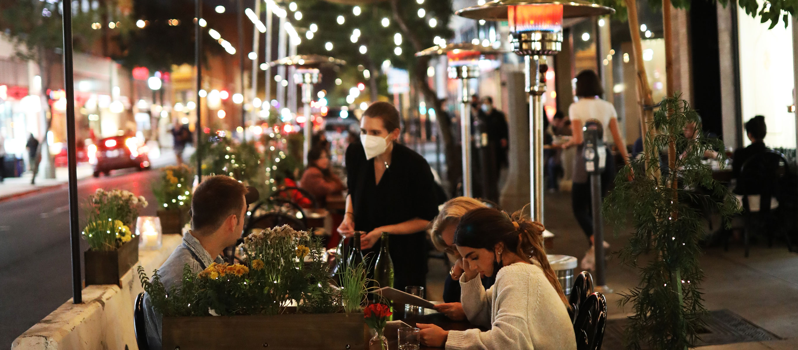 View of outdoor dining on Union Street