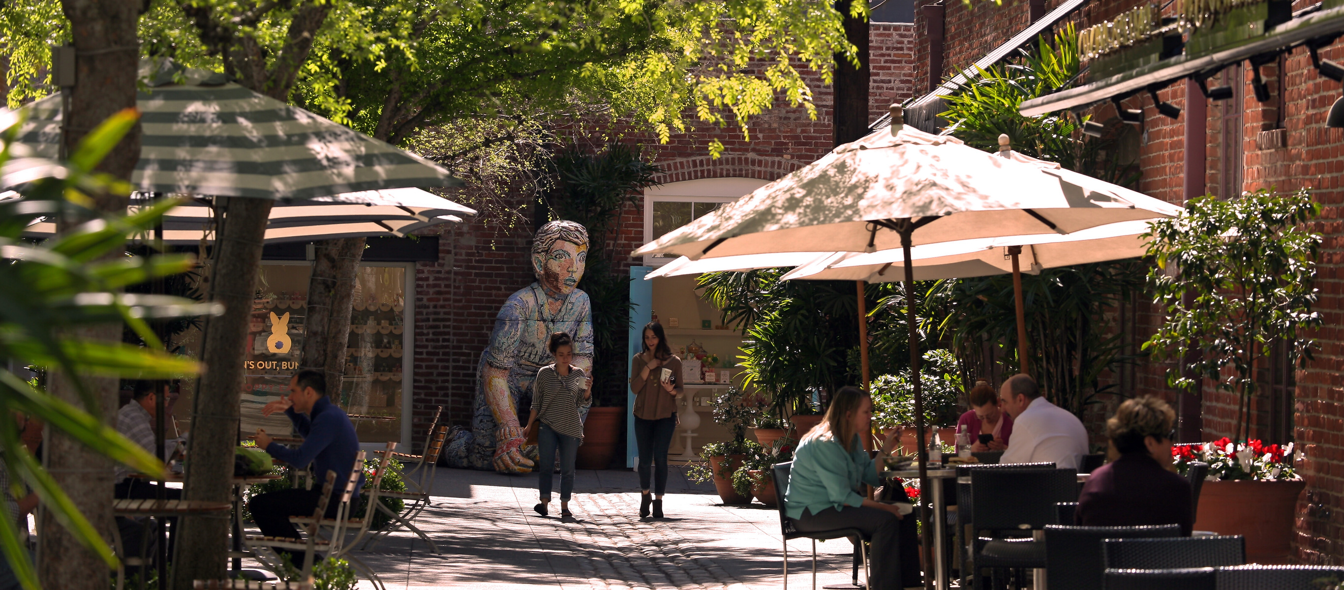 Stroll tree-lined sidewalks and quaint alleyways spanning 22 historic blocks