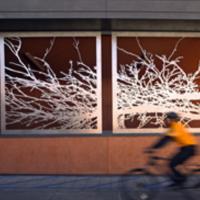 Exterior Art wtih Bike Rider