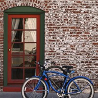 Bicycle Outside of a Building